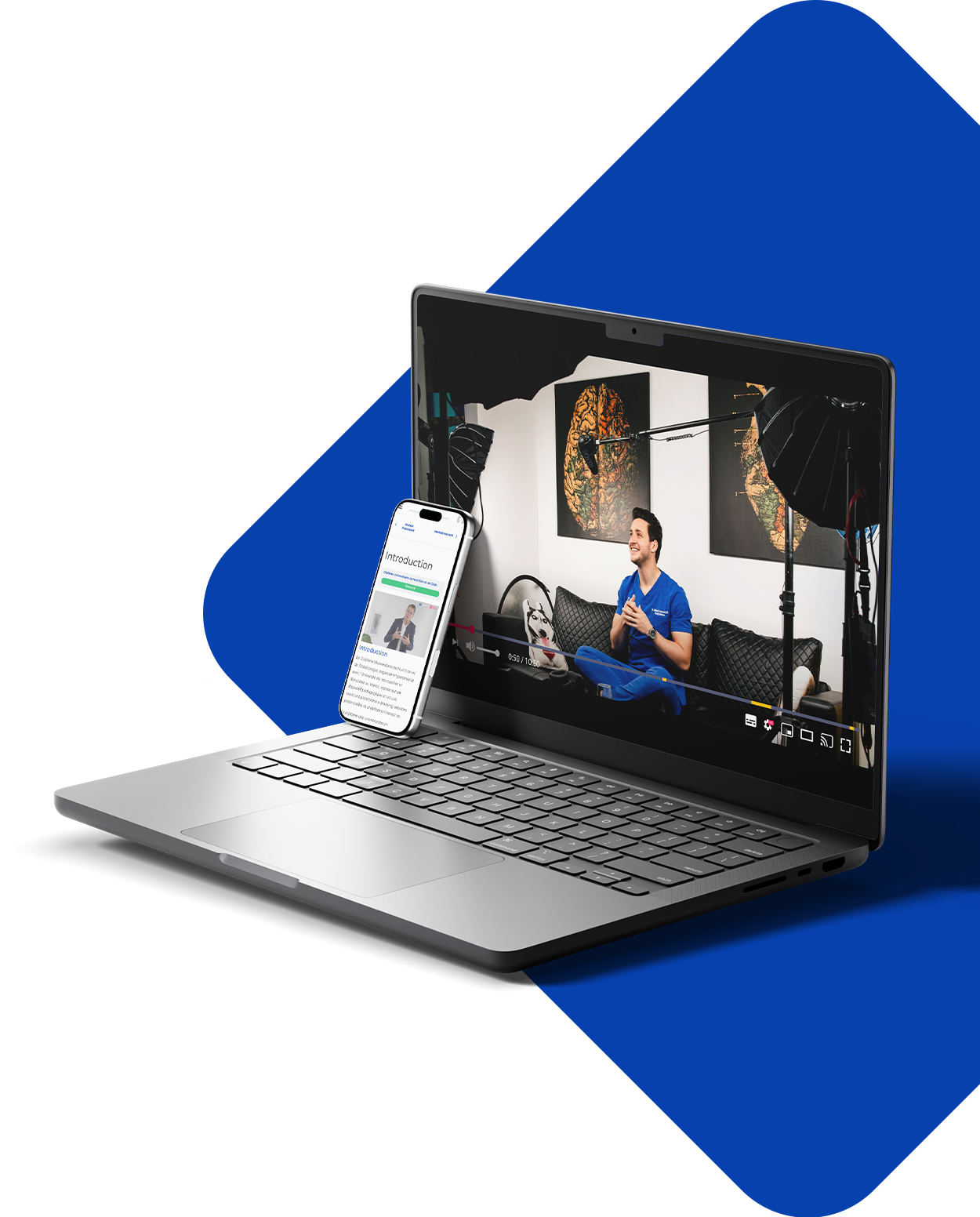 IIFS Media on laptop and mobile